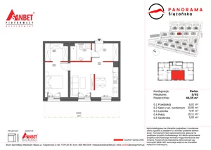 2 pokoje, mieszkanie 46,55 m², parter, oferta nr PS_5/02, Panorama Ślężańska, Sobótka, ul. Panoramy Ślężańskiej
