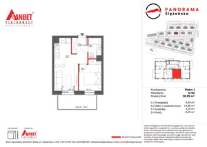 2 pokoje, mieszkanie 30,95 m², piętro 1, oferta nr PS_5/05, Panorama Ślężańska, Sobótka, ul. Panoramy Ślężańskiej