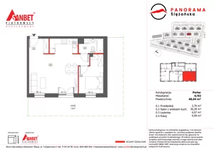 2 pokoje, mieszkanie 48,04 m², piętro 1, oferta nr PS_6/06, Panorama Ślężańska, Sobótka, ul. Panoramy Ślężańskiej