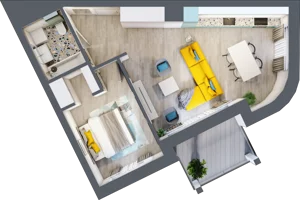 2 pokoje, mieszkanie 48,13 m², piętro 3, oferta nr M22, Mały Rynek, Piaseczno, ul. Jana Kilińskiego 3