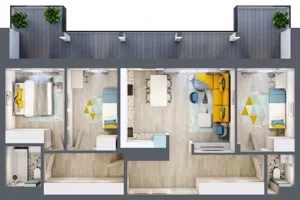 4 pokoje, mieszkanie 83,10 m², piętro 3, oferta nr M17, Mały Rynek, Piaseczno, ul. Jana Kilińskiego 3