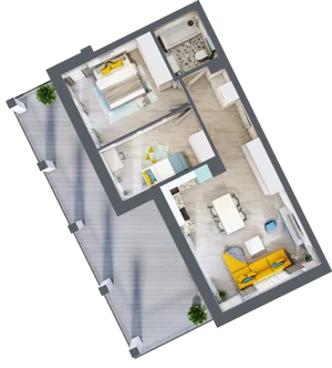 3 pokoje, mieszkanie 59,90 m², piętro 3, oferta nr M19, Mały Rynek, Piaseczno, ul. Jana Kilińskiego 3