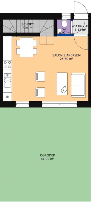 4 pokoje, mieszkanie 80,66 m², parter, oferta nr 14, Sęczkowa 73, Warszawa, Wawer, Las, ul. Sęczkowa 73