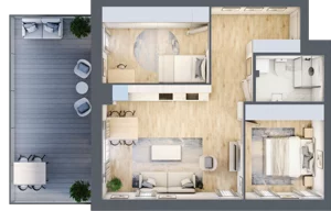 3 pokoje, mieszkanie 59,56 m², piętro 3, oferta nr 18, Ceramika, Bydgoszcz, Bartodzieje, ul. Fordońska 19