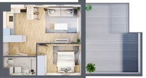2 pokoje, mieszkanie 39,30 m², piętro 1, oferta nr I-A9, Industria II, Bydgoszcz, Bocianowo, ul. Rycerska 22