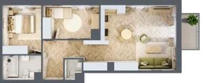 3 pokoje, mieszkanie 59,99 m², piętro 1, oferta nr A24, Aleja Mickiewicza, Osielsko, ul. Aleja Mickiewicza 1