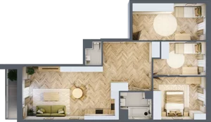 4 pokoje, mieszkanie 83,42 m², piętro 2, oferta nr A8, Aleja Mickiewicza, Osielsko, ul. Aleja Mickiewicza 1