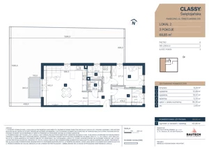 3 pokoje, apartament 69,78 m², piętro 1, oferta nr 5, CLASSY Świętojańska, Piaseczno, ul. Świętojańska 22D