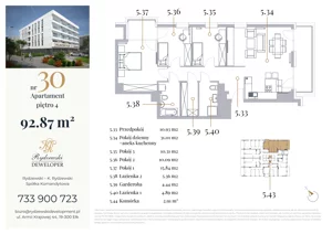 4 pokoje, apartament 92,87 m², piętro 4, oferta nr 30, Jeziorna 18, Ełk, Szyba, ul. Jeziorna 18
