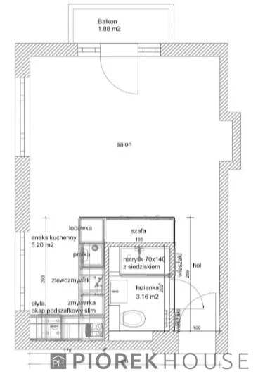 1 pokój, mieszkanie 27,00 m², piętro 1, oferta nr , 78051/6624/OMS, Warszawa, Mokotów, Mokotów, Czerska