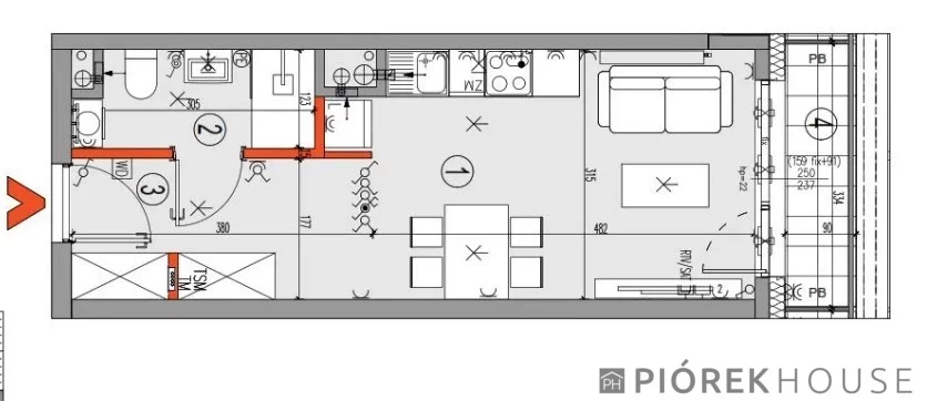 1 pokój, mieszkanie 25,53 m², piętro 6, oferta nr , 77614/6624/OMS, Warszawa, Mokotów, Mokotów, Domaniewska