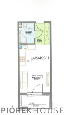 1 pokój, mieszkanie 25,11 m², piętro 5, oferta nr , 77827/6624/OMS, Warszawa, Włochy, Włochy, Pola Karolińskie