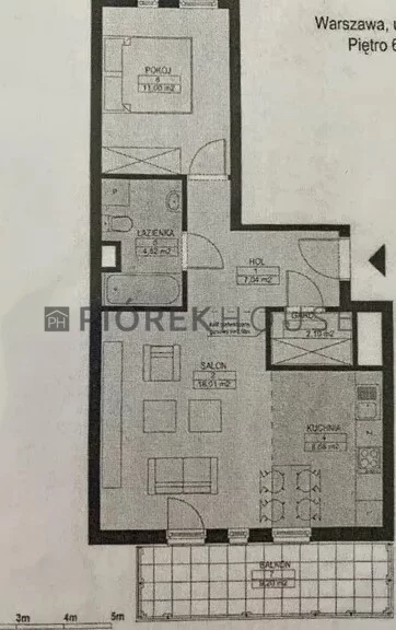 2 pokoje, apartament 51,65 m², piętro 6, oferta nr , 76371/6624/OMS, Warszawa, Mokotów, Mokotów, Cybernetyki