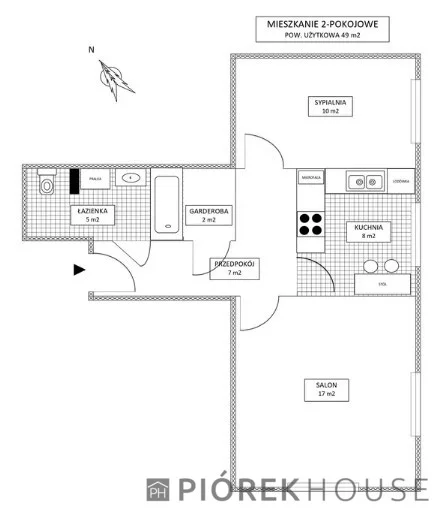 2 pokoje, mieszkanie 48,61 m², piętro 2, oferta nr , 76574/6624/OMS, Warszawa, Praga Południe, Praga Południe, Czesława Witoszyńskiego