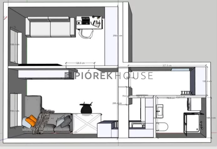 Mieszkanie dwupokojowe 35,00 m², Warszawa, Żoliborz, ks. Jerzego Popiełuszki, Sprzedaż