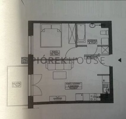 Mieszkanie dwupokojowe 39,27 m², Warszawa, Włochy, Jutrzenki, Sprzedaż