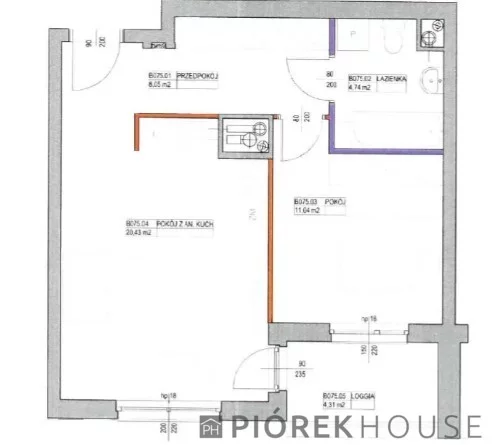 2 pokoje, mieszkanie 44,16 m², piętro 3, oferta nr , 78239/6624/OMS, Warszawa, Białołęka, Białołęka, Marywilska