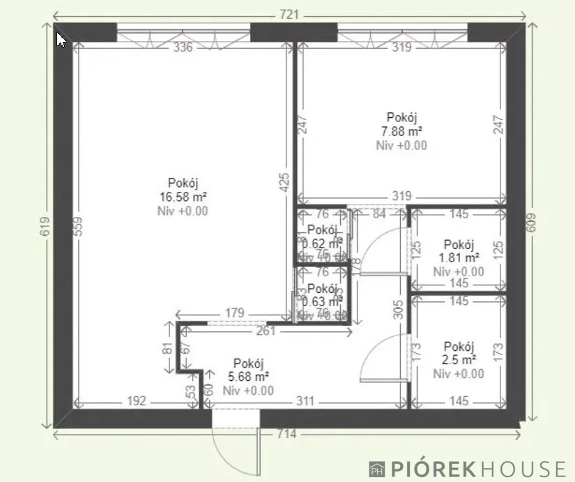 2 pokoje, mieszkanie 35,69 m², piętro 3, oferta nr , 77450/6624/OMS, Warszawa, Wola, Wola, Nowolipki
