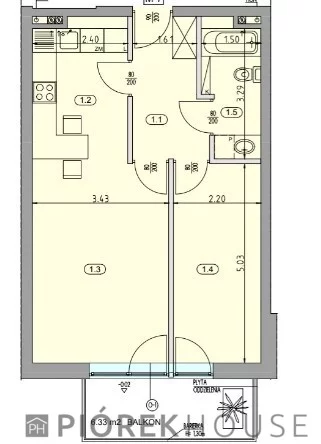 2 pokoje, mieszkanie 48,00 m², piętro 1, oferta nr , 76248/6624/OMS, Warszawa, Białołęka, Białołęka, Płochocińska