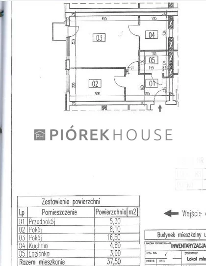 Mieszkanie dwupokojowe 37,50 m², Warszawa, Targówek, Toruńska, Sprzedaż