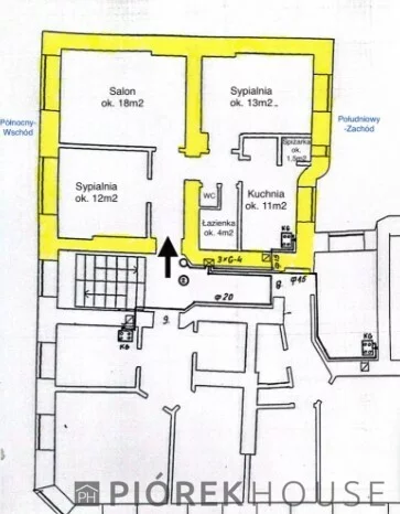 3 pokoje, mieszkanie 64,40 m², piętro 2, oferta nr , 77008/6624/OMS, Warszawa, Praga Północ, Praga Północ, 11 Listopada