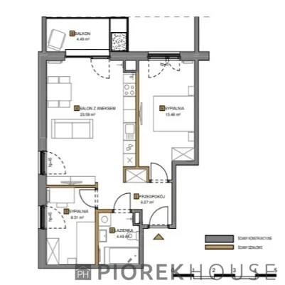 3 pokoje, mieszkanie 55,91 m², piętro 4, oferta nr , 76232/6624/OMS, Warszawa, Wola, Wola, Kolejowa
