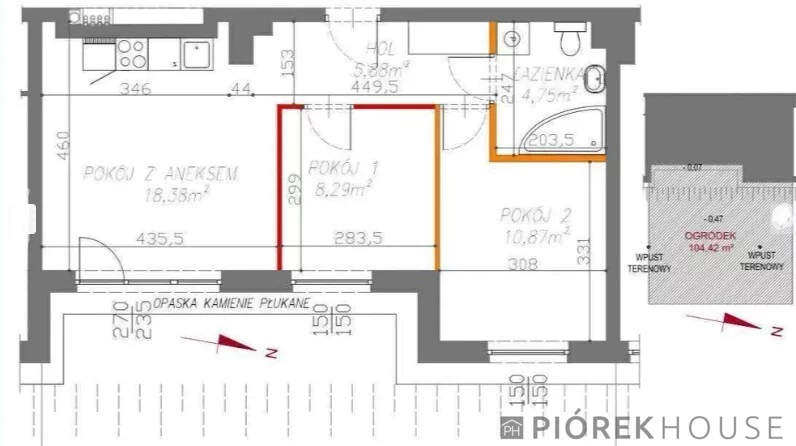 3 pokoje, mieszkanie 48,17 m², parter, oferta nr , 76465/6624/OMS, Warszawa, Białołęka, Białołęka, Modlińska