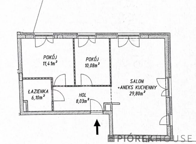 3 pokoje, apartament 65,42 m², parter, oferta nr , 76138/6624/OMS, Ząbki, Powstańców