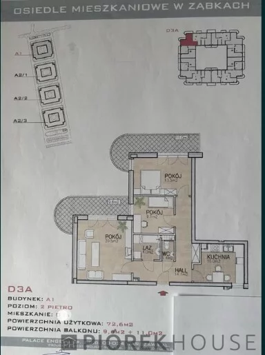 3 pokoje, apartament 73,00 m², piętro 2, oferta nr , 77912/6624/OMS, Ząbki, Powstańców