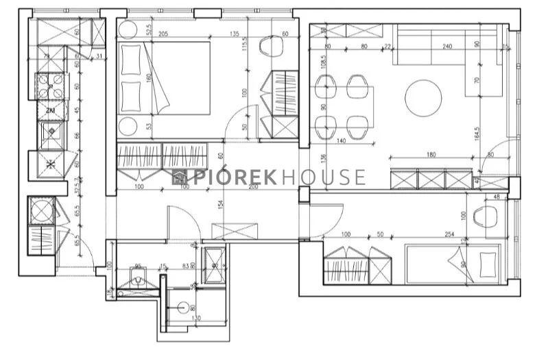 Mieszkanie trzypokojowe 56,90 m², Warszawa, Mokotów, Wołoska, Sprzedaż