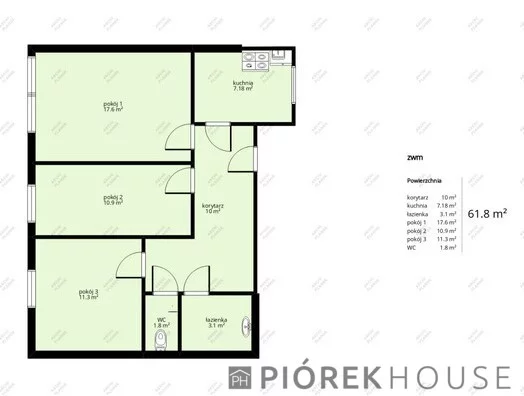 3 pokoje, mieszkanie 62,00 m², piętro 5, oferta nr , 77526/6624/OMS, Warszawa, Ursynów, Ursynów, Związku Walki Młodych