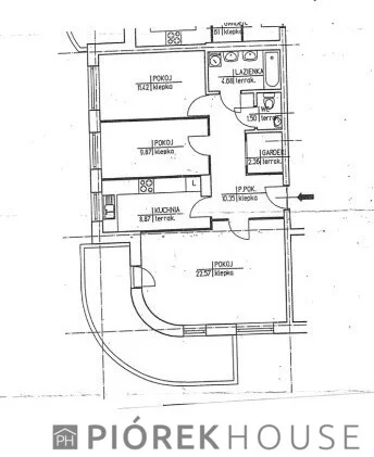 3 pokoje, mieszkanie 69,04 m², piętro 1, oferta nr , 77351/6624/OMS, Warszawa, Mokotów, Mokotów, Zygmunta Modzelewskiego