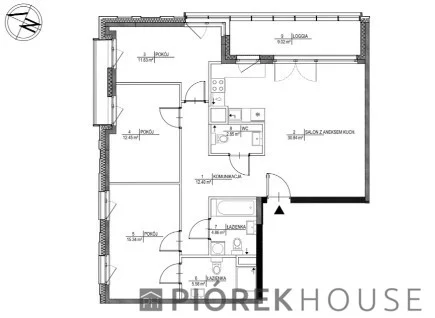 4 pokoje, mieszkanie 96,01 m², piętro 2, oferta nr , 77888/6624/OMS, Warszawa, Wilanów, Wilanów, Adama Branickiego