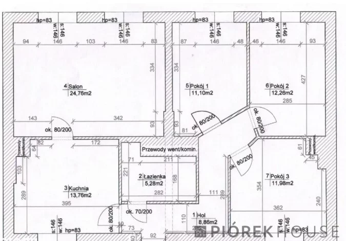 4 pokoje, mieszkanie 88,00 m², piętro 2, oferta nr , 78373/6624/OMS, Marki, Miedziana