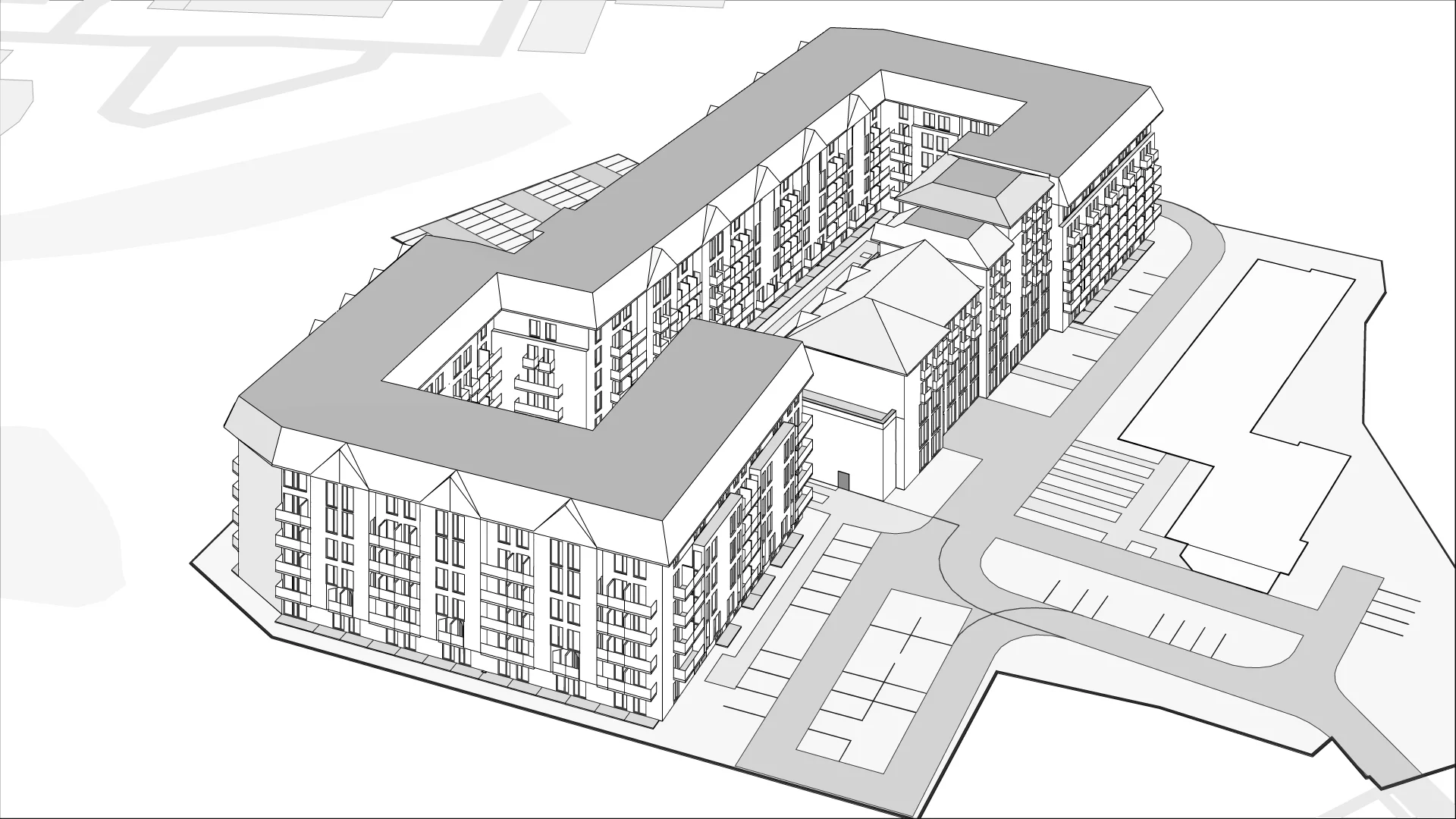 Wirtualna makieta 3D mieszkania 23.55 m², AB.1.054