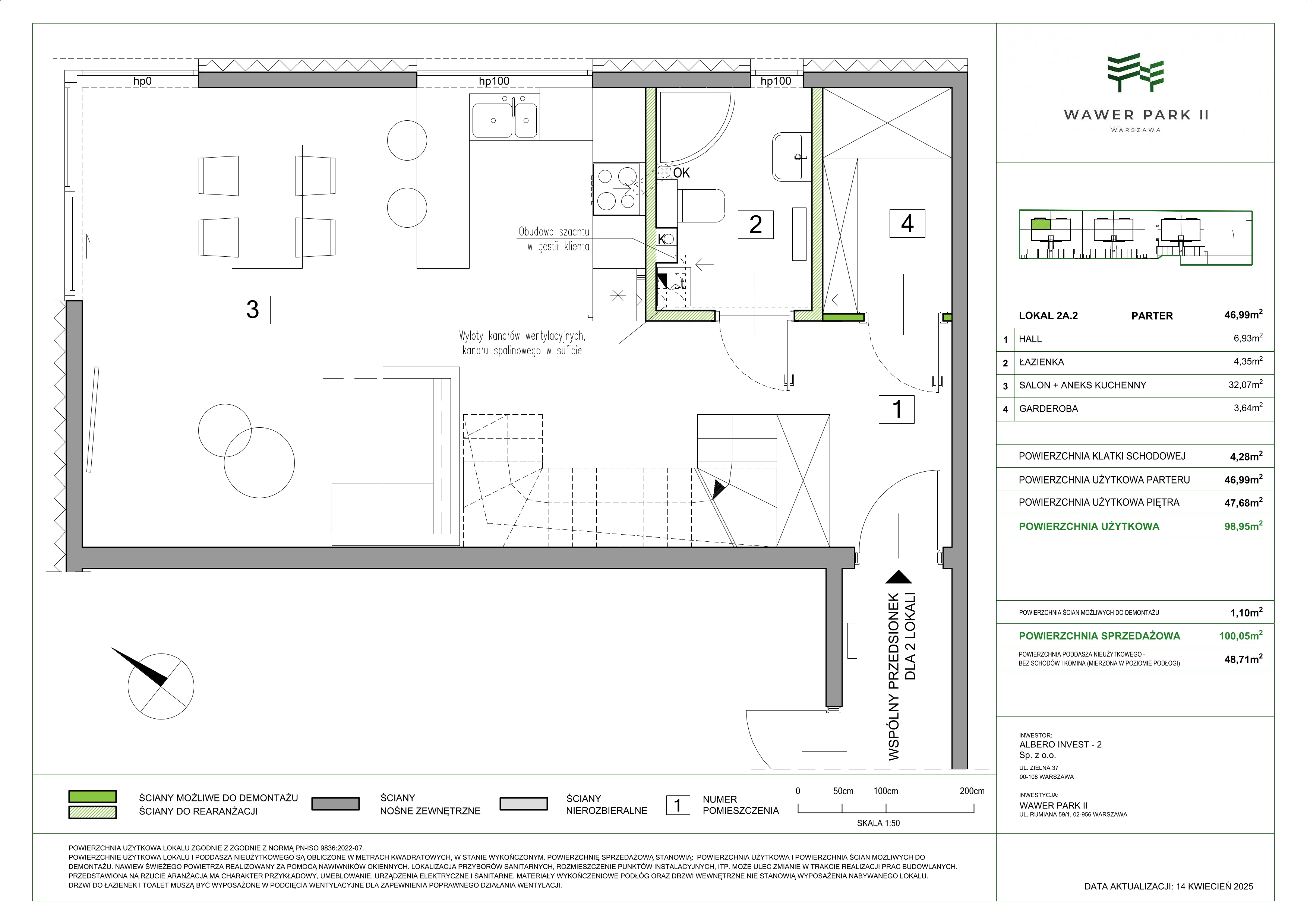 Dom 98,95 m², oferta nr 2A.2, Wawer Park, Warszawa, Wawer, Aleksandrów, ul. Zagórzańska 52