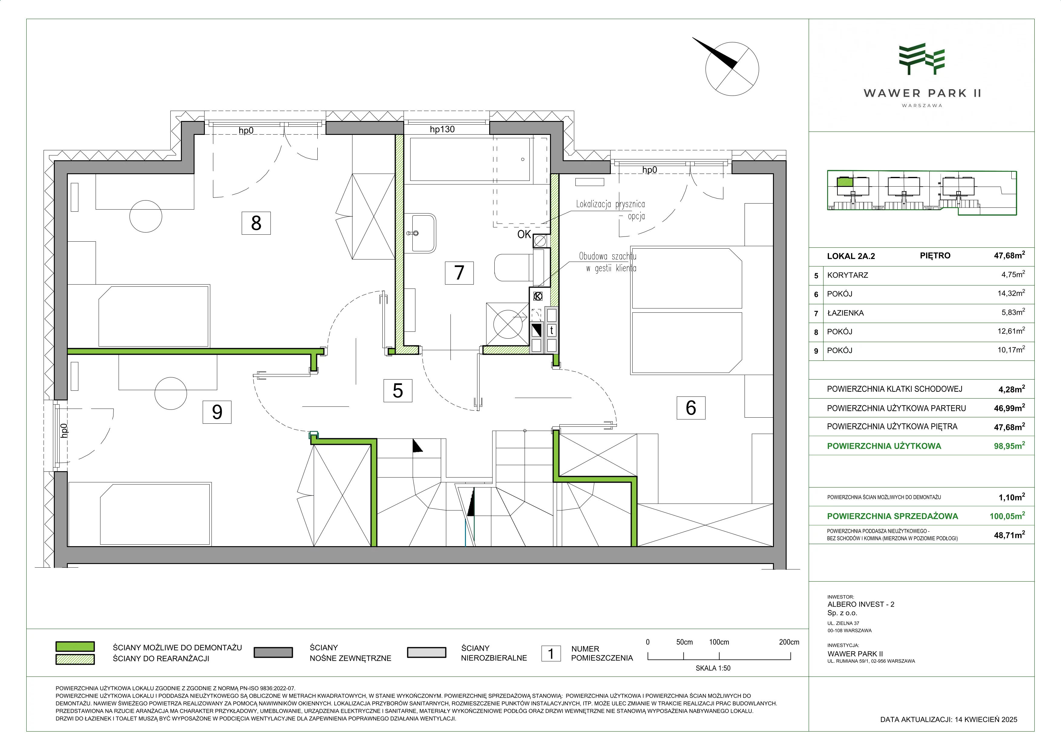 Dom 98,95 m², oferta nr 2A.2, Wawer Park, Warszawa, Wawer, Aleksandrów, ul. Zagórzańska 52