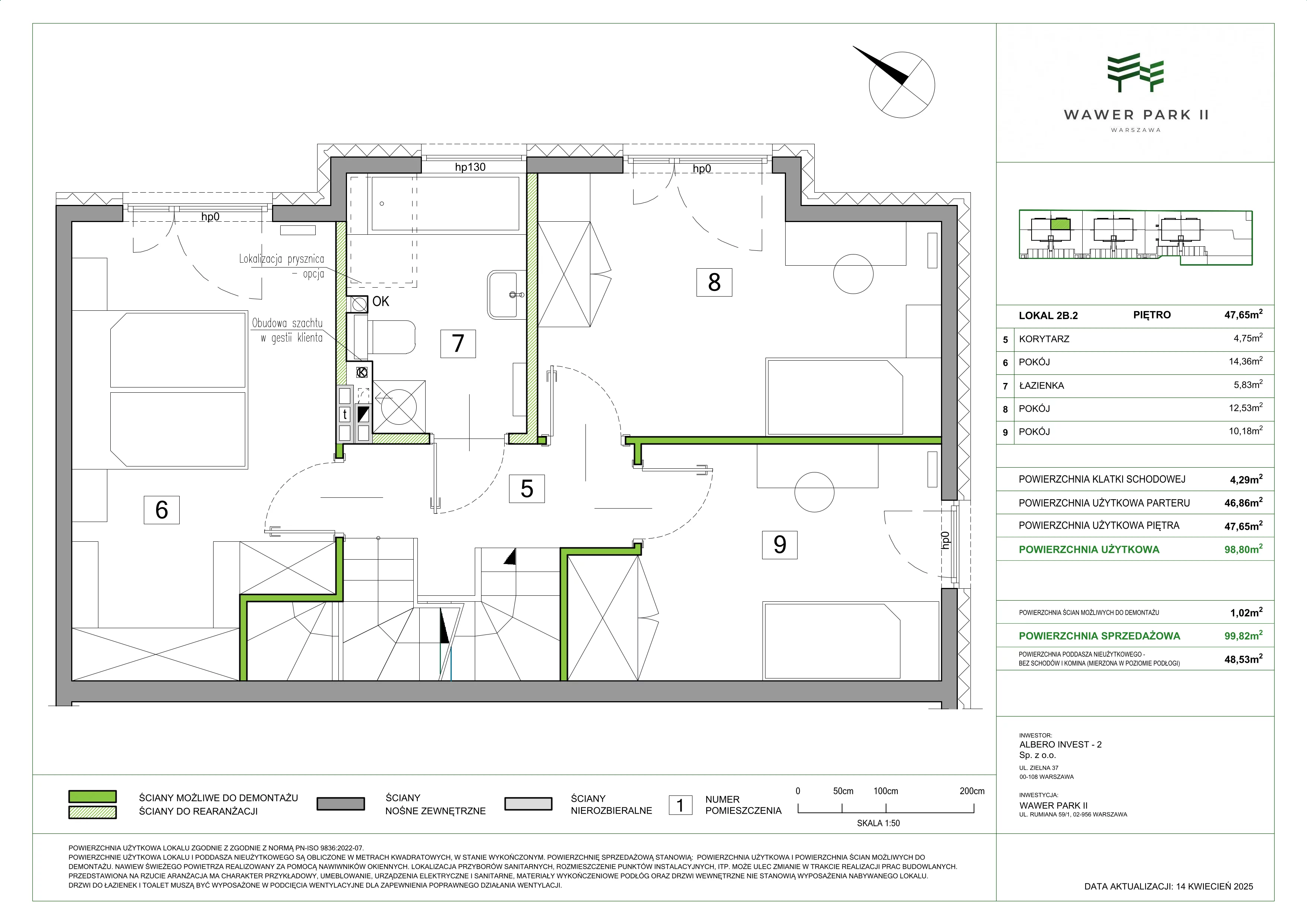 Dom 98,80 m², oferta nr 2B.2, Wawer Park, Warszawa, Wawer, Aleksandrów, ul. Zagórzańska 52