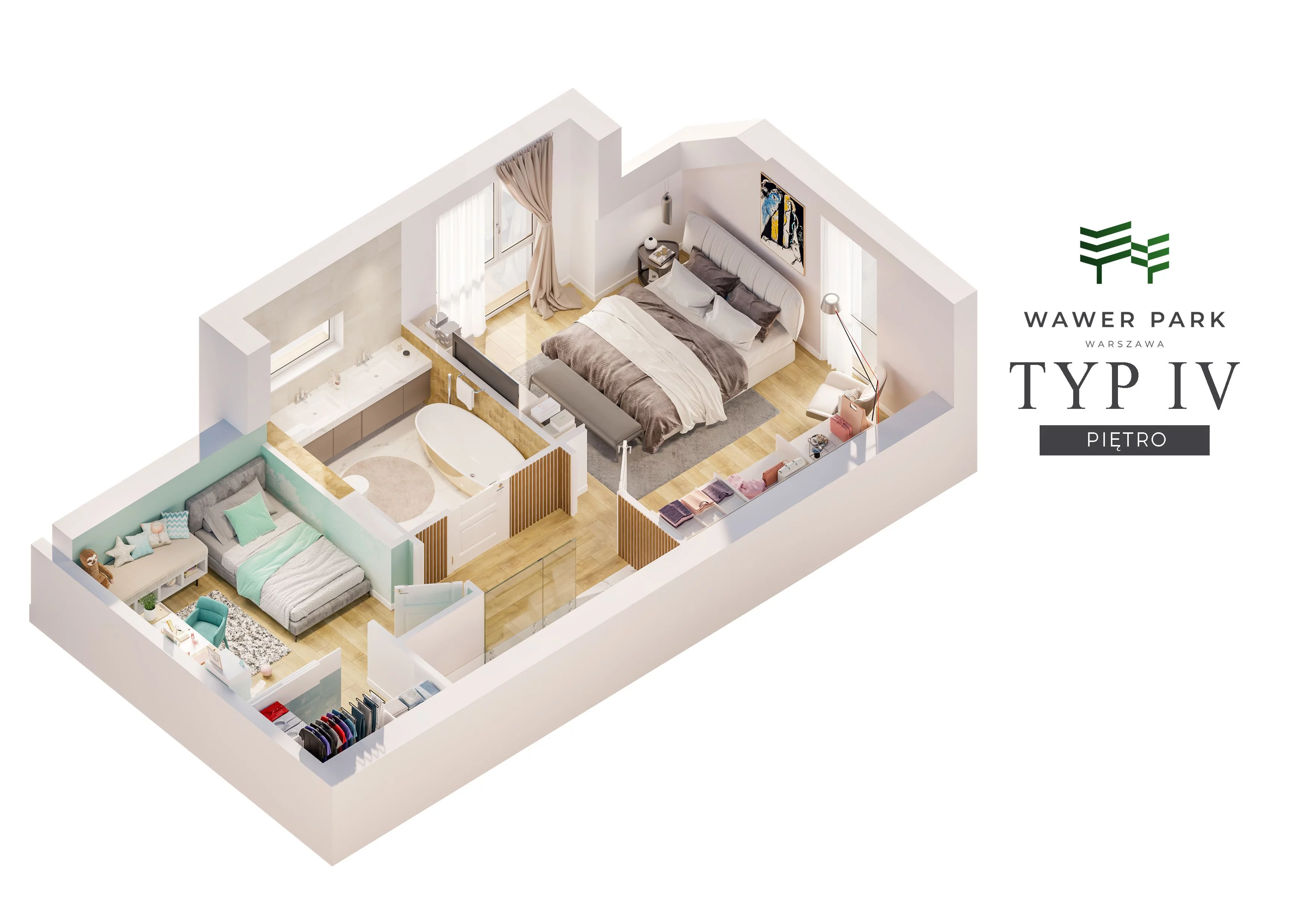 Dom 98,80 m², oferta nr 2B.2, Wawer Park, Warszawa, Wawer, Aleksandrów, ul. Zagórzańska 52