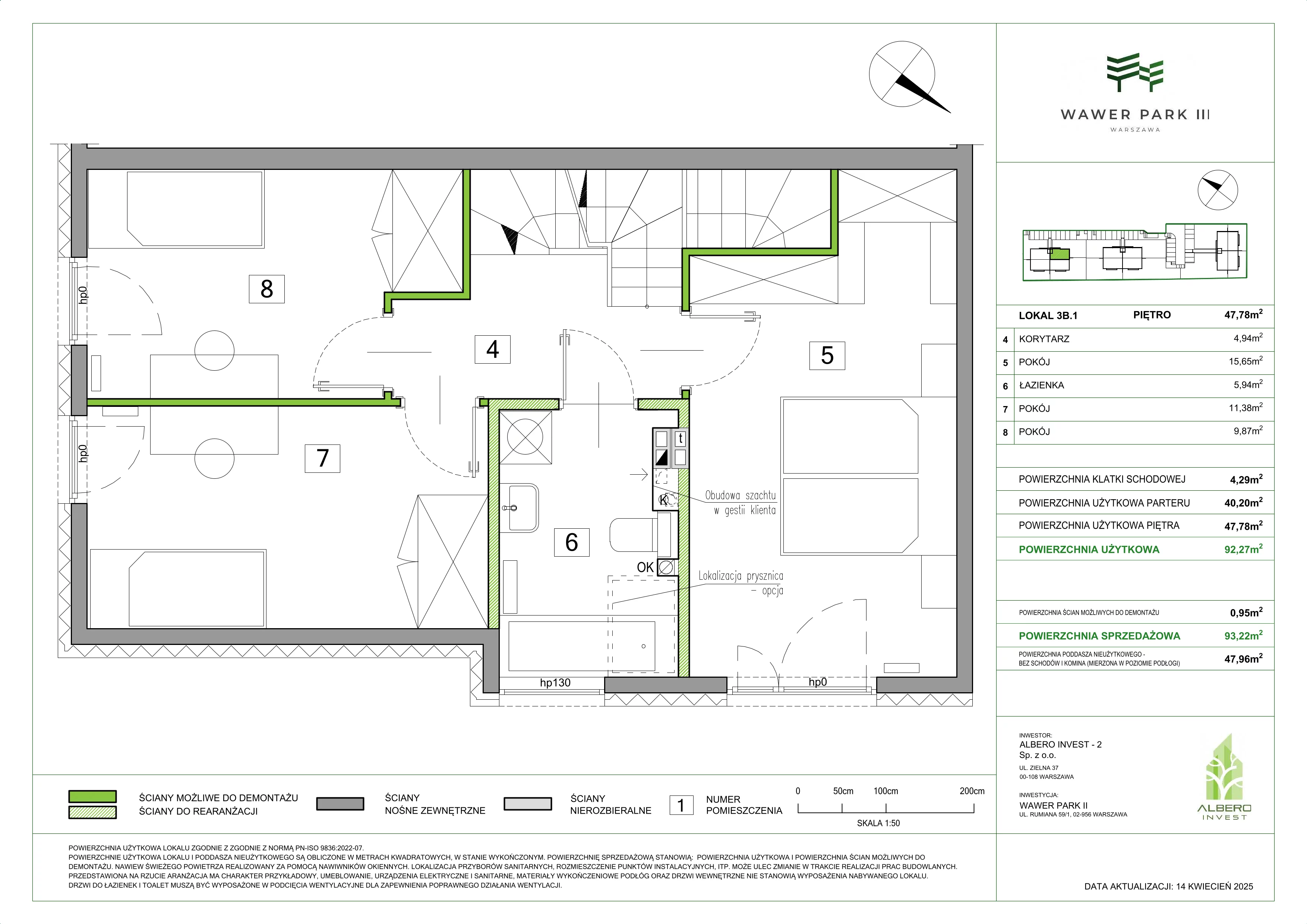 Dom 92,27 m², oferta nr 3B.1, Wawer Park, Warszawa, Wawer, Aleksandrów, ul. Zagórzańska 52