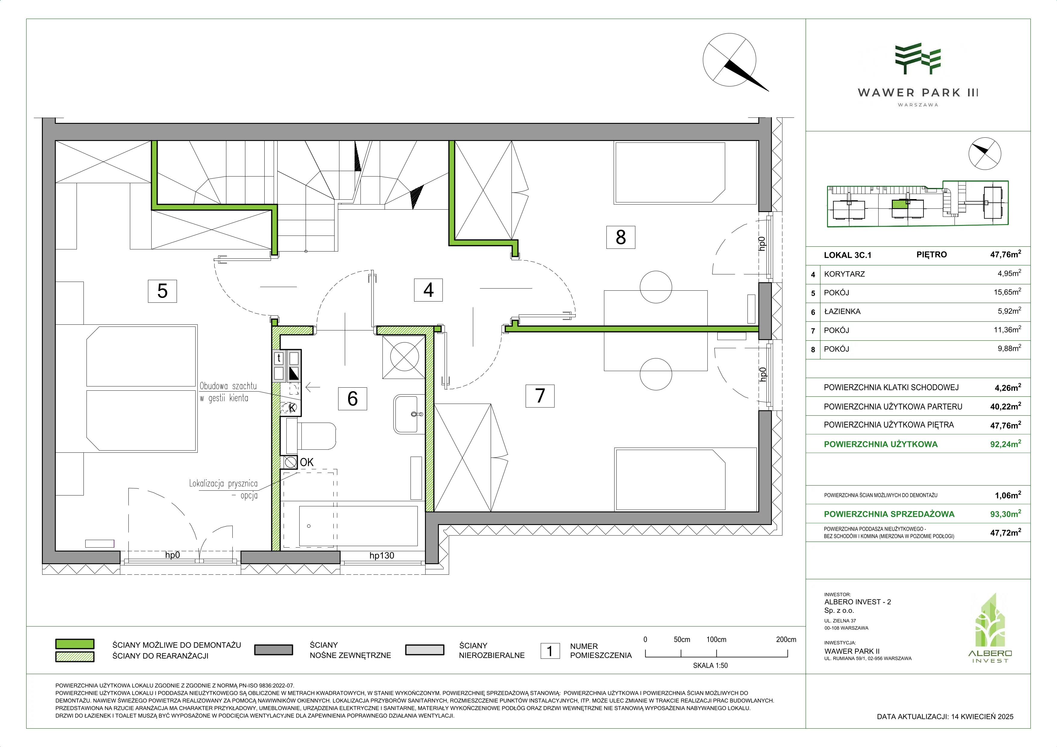 Dom 92,24 m², oferta nr 3C.1, Wawer Park, Warszawa, Wawer, Aleksandrów, ul. Zagórzańska 52
