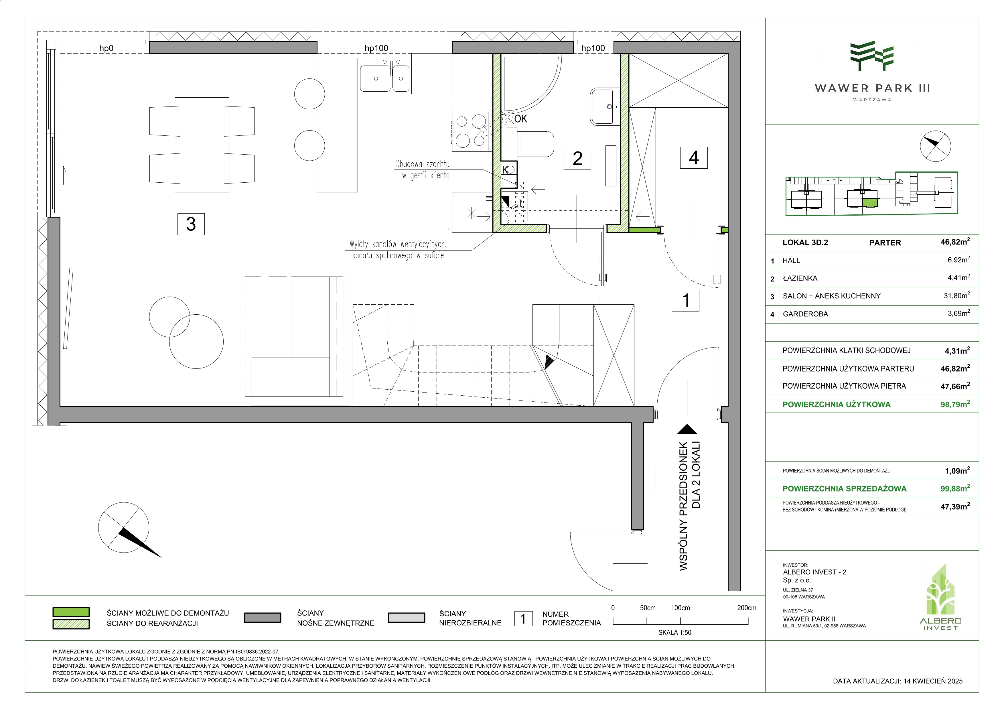 Dom 98,79 m², oferta nr 3D.2, Wawer Park, Warszawa, Wawer, Aleksandrów, ul. Zagórzańska 52