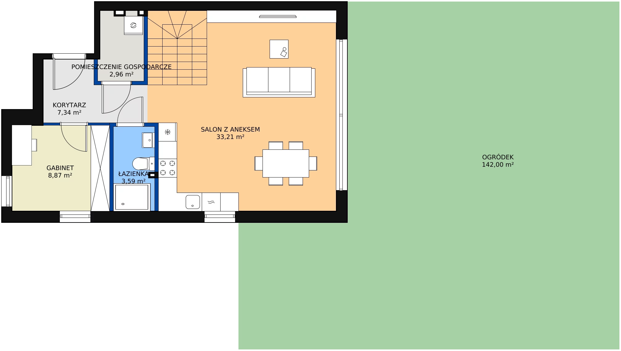 Zalety domu 123.9 m², 1.A