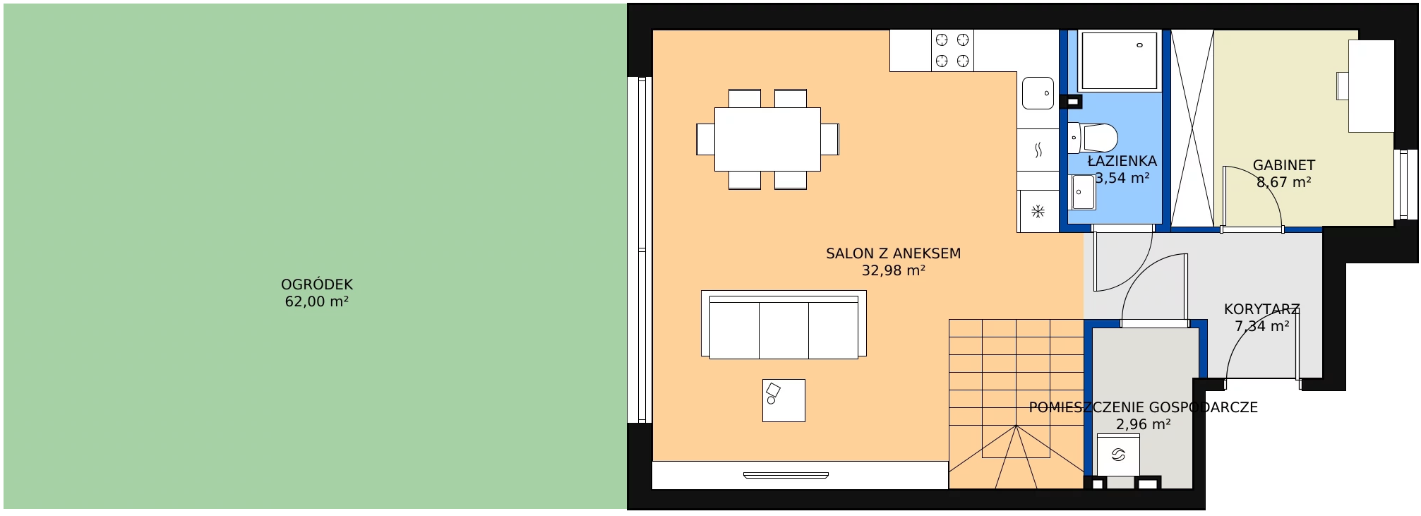 Zalety domu 121.79 m², 2.B