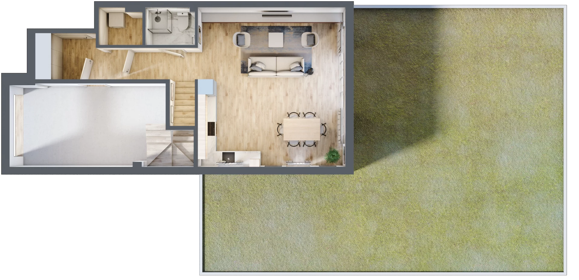 Dom 130,88 m², oferta nr 3.A, Oaza Kosmatki, Warszawa, Wawer, Gocław, ul. Kosmatki 32/34