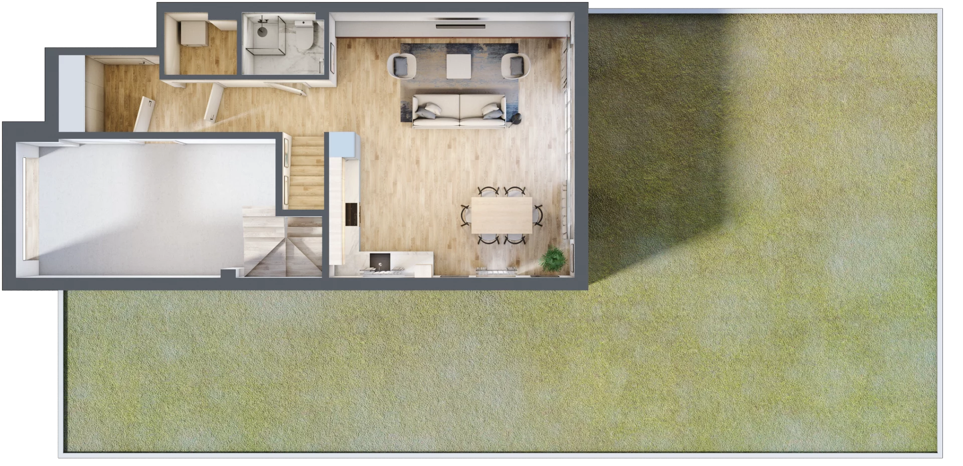 Dom 130,89 m², oferta nr 5.A, Oaza Kosmatki, Warszawa, Wawer, Gocław, ul. Kosmatki 32/34