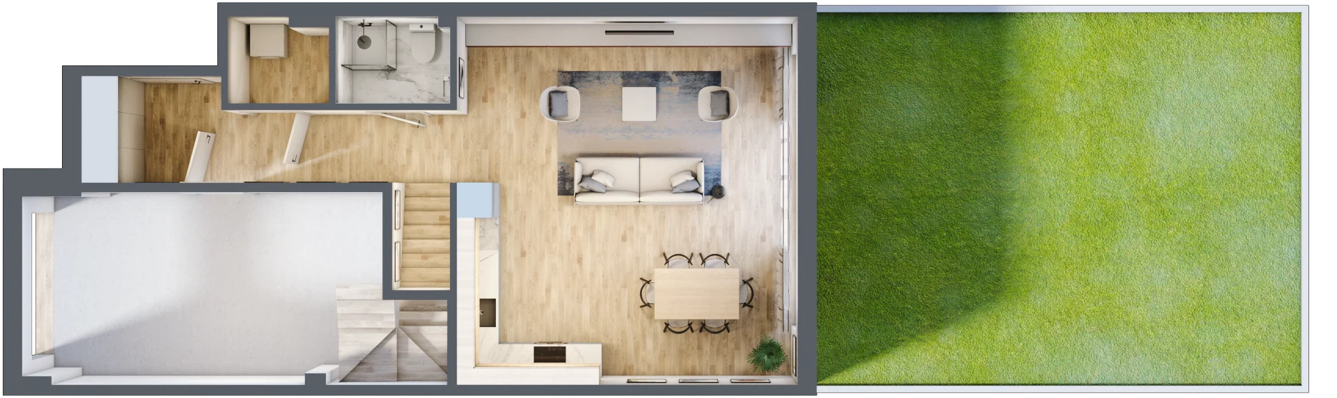 Dom 128,63 m², oferta nr 6.B, Oaza Kosmatki, Warszawa, Wawer, Gocław, ul. Kosmatki 32/34