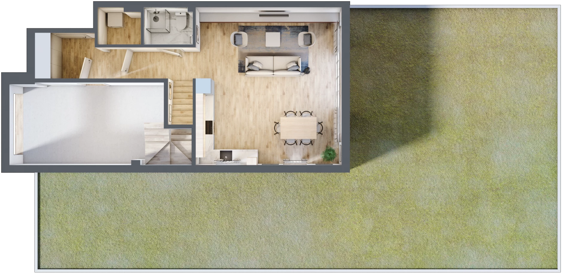 Dom 130,89 m², oferta nr 7.A, Oaza Kosmatki, Warszawa, Wawer, Gocław, ul. Kosmatki 32/34