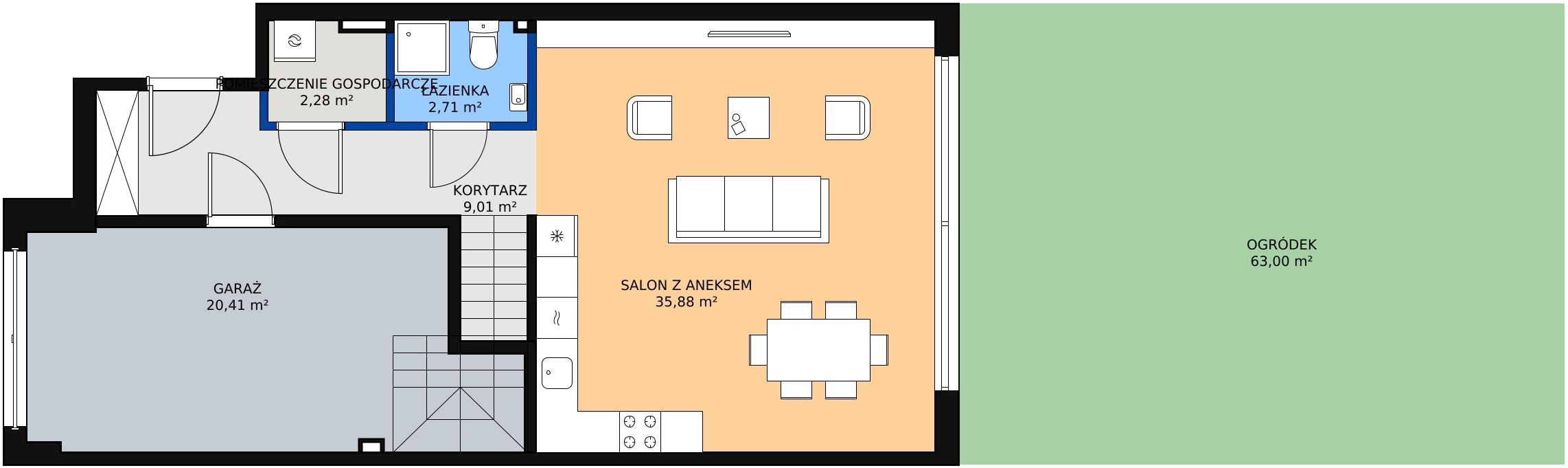Zalety domu 128.63 m², 14.B