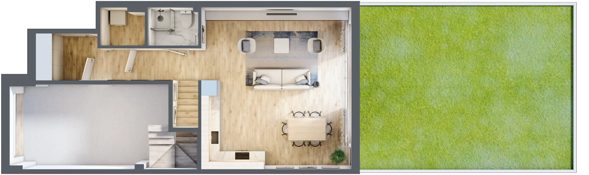 Dom 128,63 m², oferta nr 14.B, Oaza Kosmatki, Warszawa, Wawer, Gocław, ul. Kosmatki 32/34